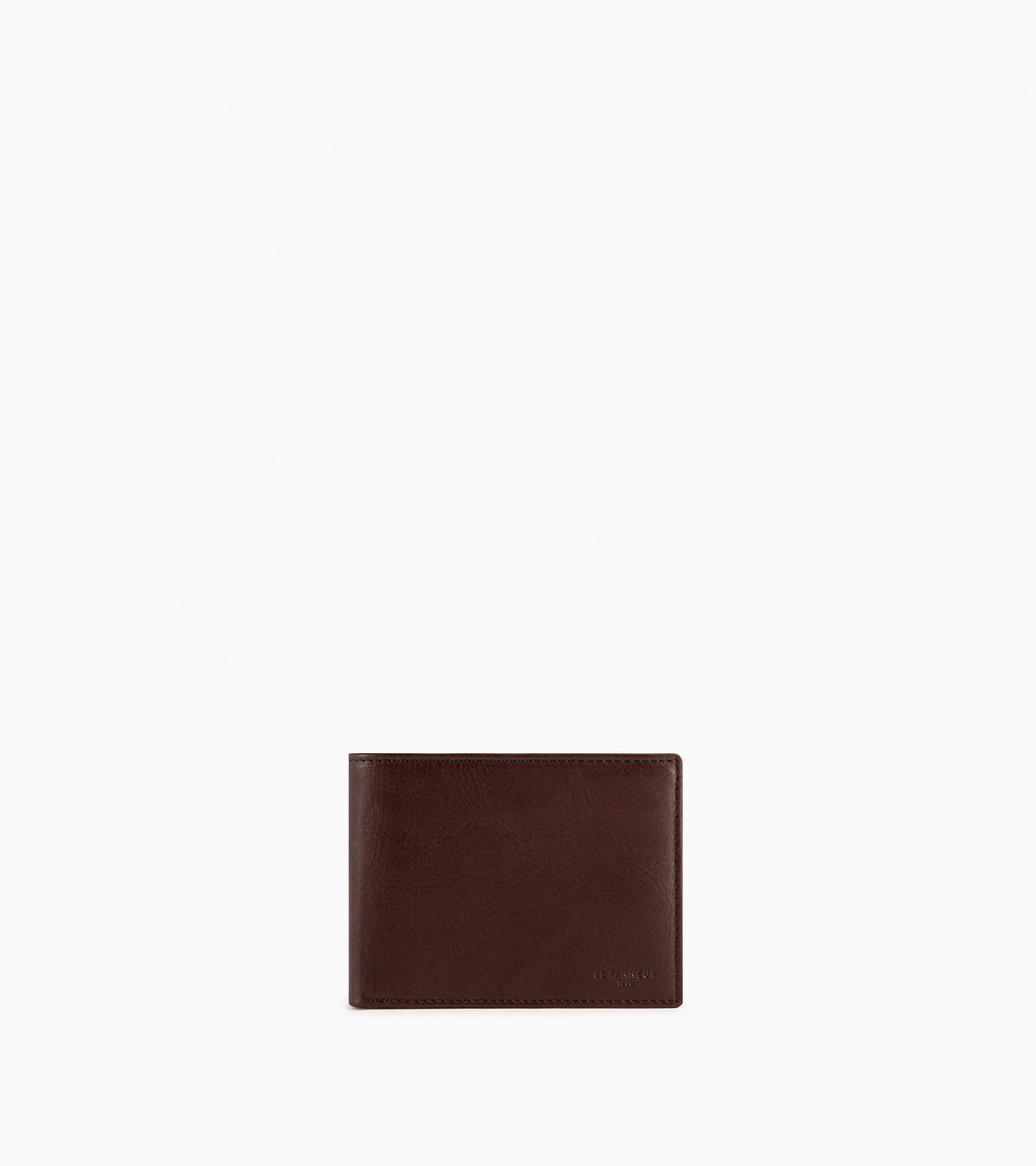 Horizontal Wallet horizontal flap wallet with 2 sections in oiled leather