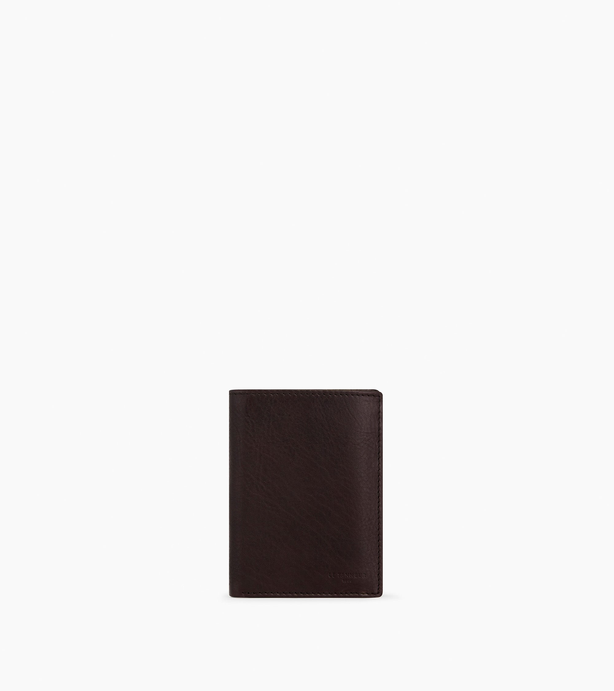 Zipped Gary wallet 2 shutters in oiled leather