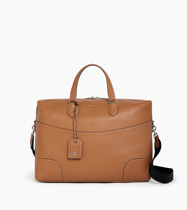 Romy 24h travel bag in grained leather