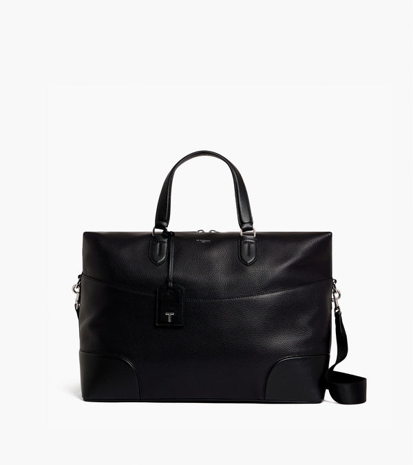 Romy 24h travel bag in grained and smooth leather