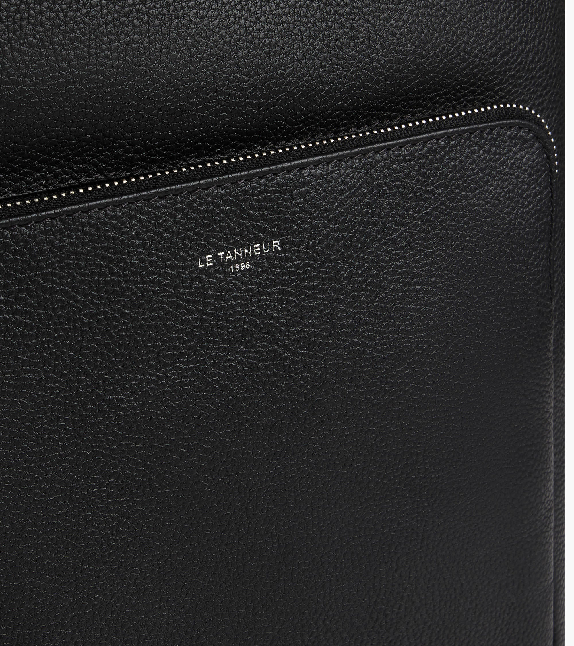 Sophie zipped business backpack in grained leather