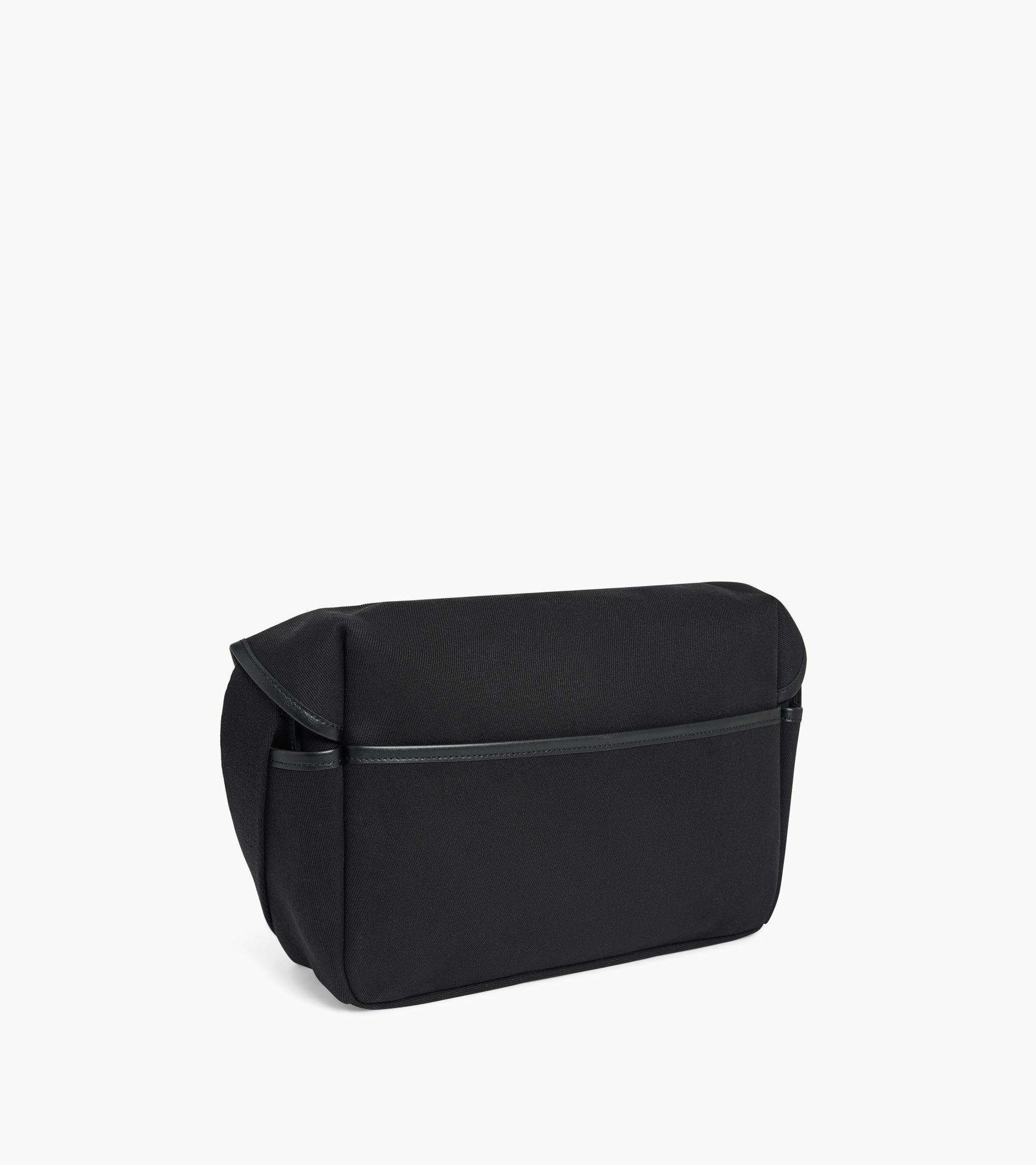 Solveig medium shoulder bag in cotton canvas and smooth leather