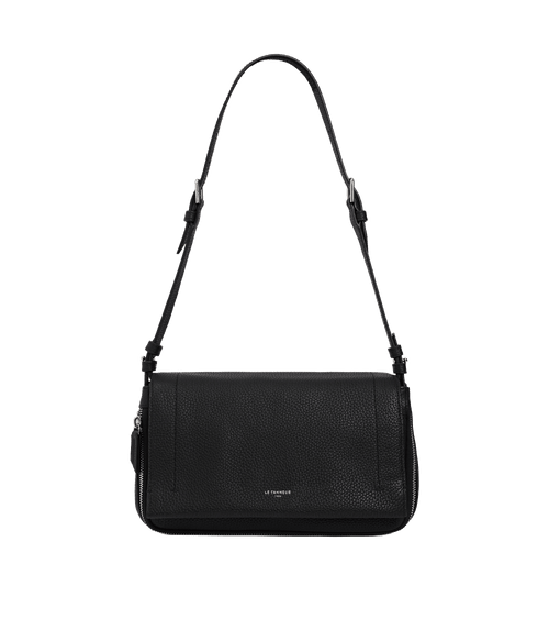 Solveig medium shoulder bag in cotton canvas and smooth leather Solveig medium shoulder bag in cotton canvas and smooth leather